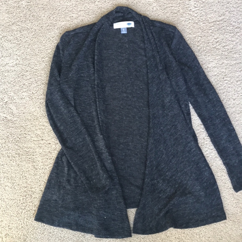 Old Navy charcoal gray maternity cardigan